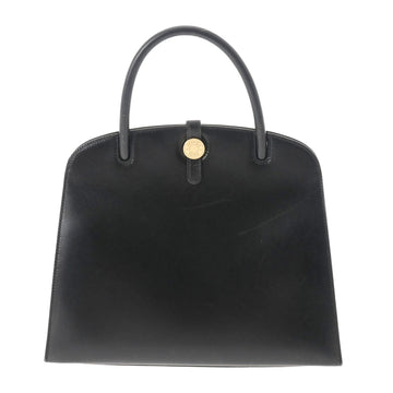 HERMES Dalvi MM Black 〇Z Engraved [around 1996] Ladies' Boxcalf Handbag