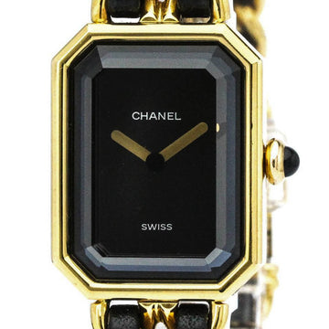 CHANEL Premiere Size L Gold Plated Quartz Ladies Watch H0001 BF563397