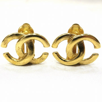 CHANEL here mark 01P gold brand accessories earrings ladies