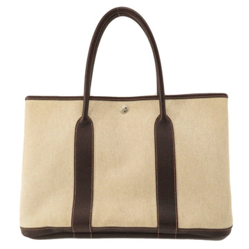 HERMES Garden PM Toile H Tote Bag Ladies