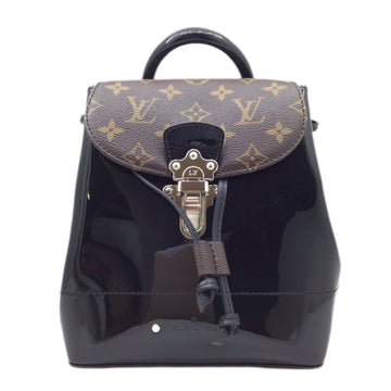 LOUIS VUITTON Monogram Vernis Hot Spring M55769 SR4119 Rucksack Backpack Bag PVC Black Women Men Unisex