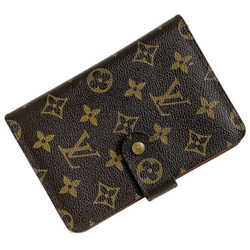 Louis Vuitton Porto Papier Zip Brown Monogram M61207 SP0998 LOUIS VUITTON Vertical Women's Men's LV