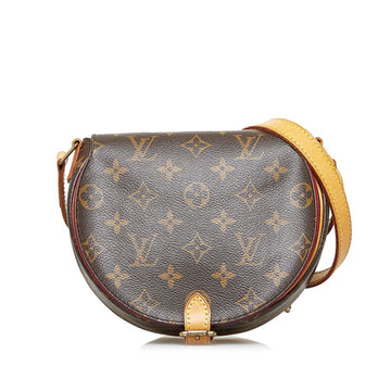 LOUIS VUITTON Monogram Tambourine Shoulder Bag M51179 Brown PVC Leather Ladies