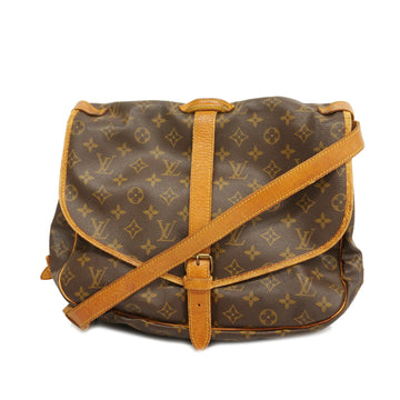 LOUIS VUITTONAuth  Monogram Saumur 35 M42254 Women's Shoulder Bag