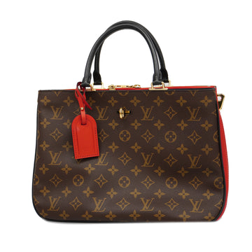 LOUIS VUITTONAuth  Monogram Mille-feuille M44254 Women's Handbag Rouge