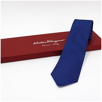 SALVATORE FERRAGAMO Silk Tie Blue Men's