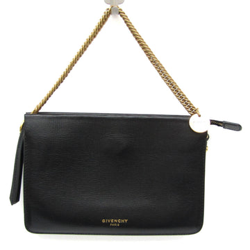 GIVENCHY Chain Women's Leather Handbag Black