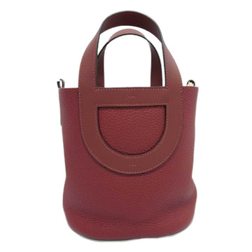 HERMES In the Loop 18 Handbag Shoulder Bag Rouge Ash [G Hardware] Taurillon Women's Men's