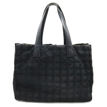 CHANEL New Line Tote MM Bag Shoulder Nylon Jacquard Black A15991