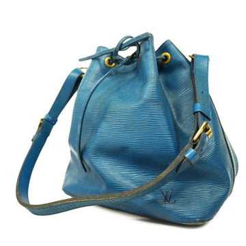 LOUIS VUITTON Shoulder Bag Epi Petit Noe M44105 Toledo Blue Ladies