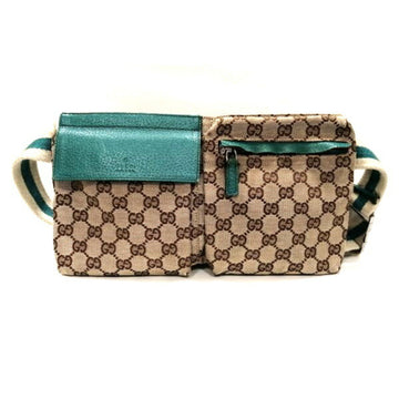 GUCCI GG canvas 28566 waist pouch bag body unisex