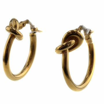 CELINE Earrings Knot Small Hoop Gold Plated Ladies