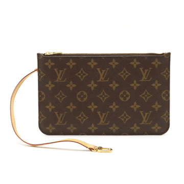 LOUIS VUITTON Monogram Neverfull MM Mimosa Pouch Yellow M40997