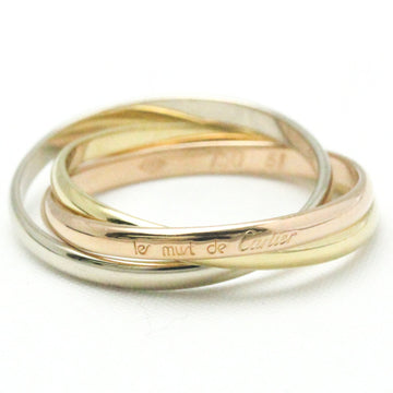 CARTIER Trinity Pink Gold [18K],White Gold [18K],Yellow Gold [18K] Fashion No Stone Band Ring Gold