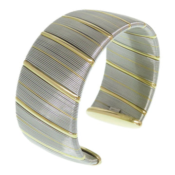Cartier Antique Bangle K18 Stainless Gold Silver Accessories