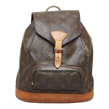 LOUIS VUITTON Monogram Montsuri MM Rucksack Backpack M51136 Brown PVC Leather Ladies