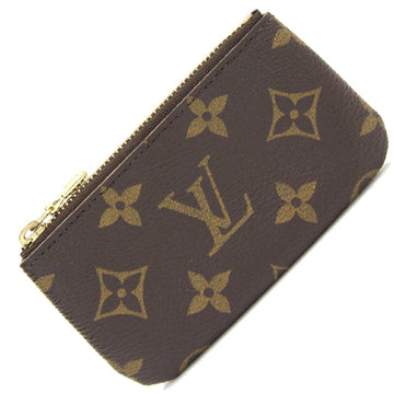 LOUIS VUITTON coin case monogram pochette Cle M62650 key ring holder purse small wallet