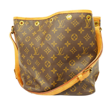 LOUIS VUITTON Shoulder Bag Monogram Petit Noe M42226 Brown Ladies