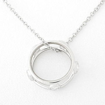 TIFFANY & Co.  double wire necklace 750[K18WG] / diamond