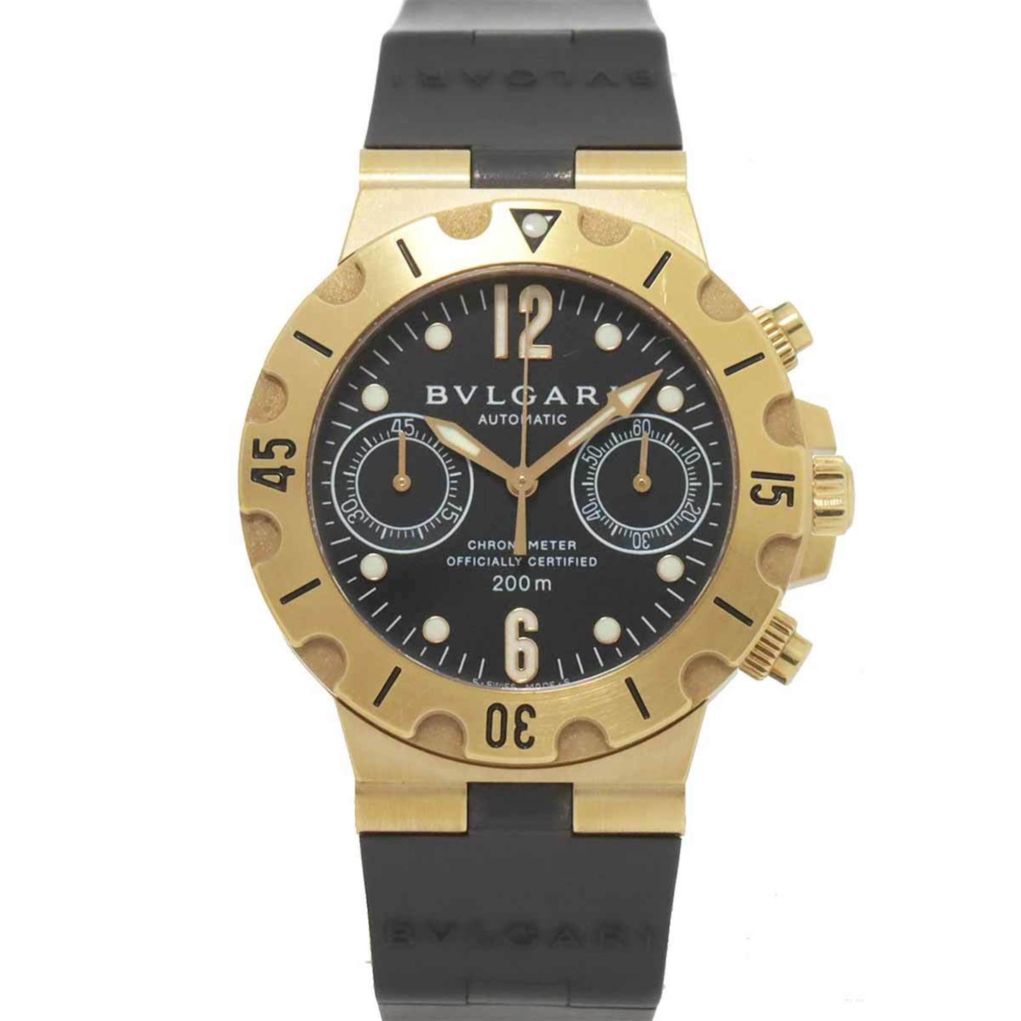 Bvlgari scuba discount chronograph gold