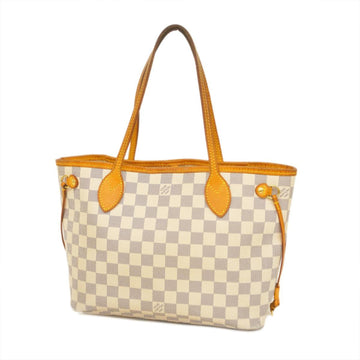 LOUIS VUITTON Tote Bag Damier Azur Neverfull PM N51110 White Ladies