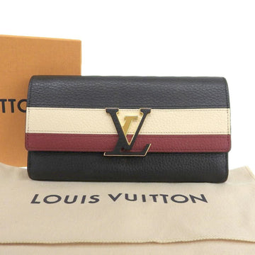 LOUIS VUITTON Portefeuille Capucines Long wallet with hook Taurillon leather Noir M62133