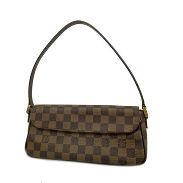 LOUIS VUITTON Shoulder Bag Damier Recoleta N51299 Ebene Ladies