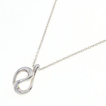 TIFFANY Necklace Elsa Peretti Open Wave Pendant SV Sterling Silver 925 Choker Women's &Co
