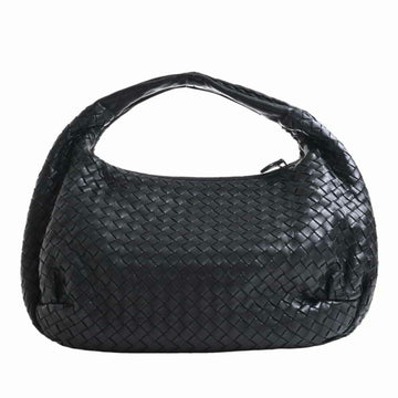 Bottega Veneta Intrecciato leather one-shoulder bag black