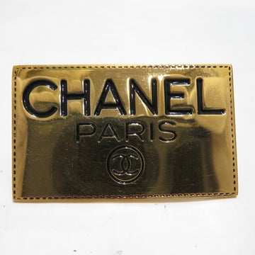 CHANEL Logo Plate Brooch Brand Accessories Ladies