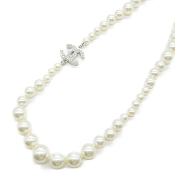 CHANEL Pearl Long Necklace Necklace White plating/fake pearl White