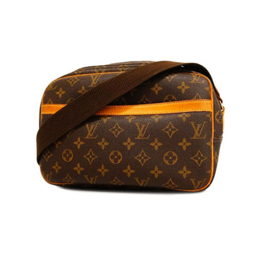 LOUIS VUITTON Shoulder Bag Monogram Reporter PM M45254 Brown Men's Women's