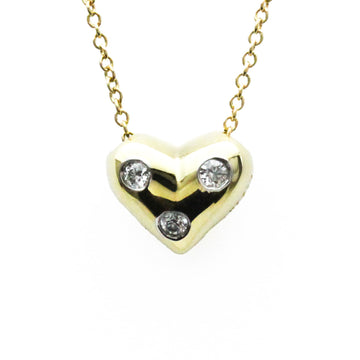 TIFFANY Dots Heart Pendant Platinum,Yellow Gold [18K] Diamond Men,Women Fashion Pendant Necklace [Gold]