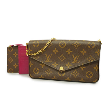 LOUIS VUITTONAuth  Monogram Pochette Felicy M61276 Chain/Shoulder Wallet