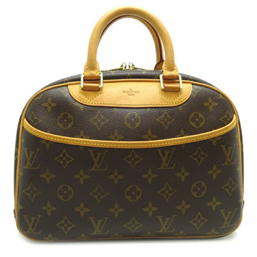 LOUIS VUITTON Trouville Women's Handbag M42228 Monogram Ebene [Brown]