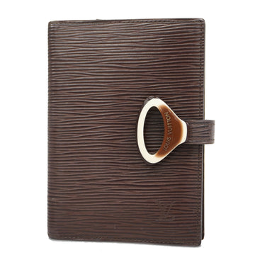 LOUIS VUITTONAuth  Epi Planner Cover Mocha Notebook Cover Agenda PM R20700