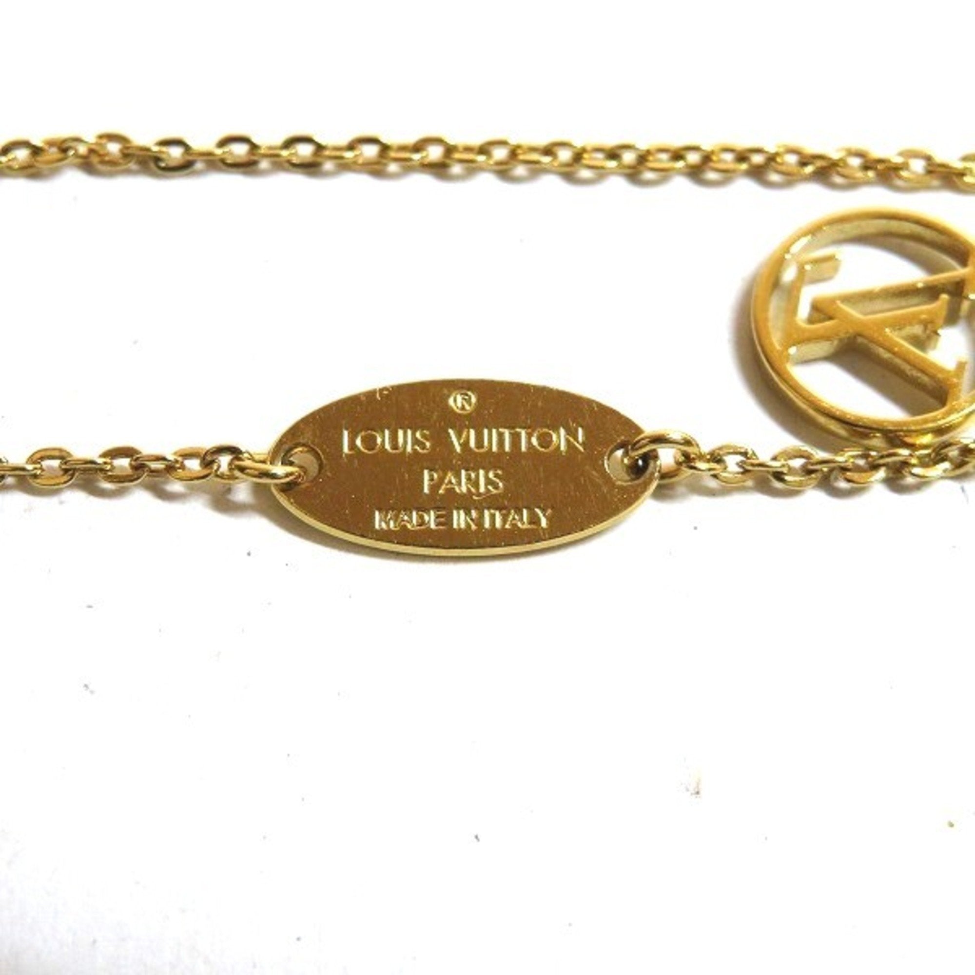 LOUIS VUITTON Nanogram M63142 LV Logo Brand Accessory Bracelet Ladies