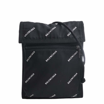 BALENCIAGA Nylon Explorer Small Pouch Shoulder Bag 532298 Black Women's