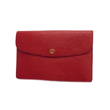 LOUIS VUITTONAuth  Epi Montagne 27 M52657 Women's Clutch Bag Castilian Red