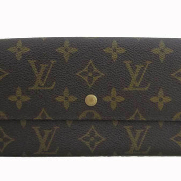 Louis Vuitton Wallet Monogram Portofeuil Sarah Brown Canvas Long Women's Men's M61734