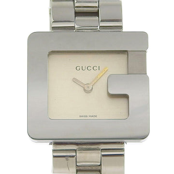 GUCCI 3600L Stainless Steel Quartz Analog Display Women's Champagne Gold Dial Watch