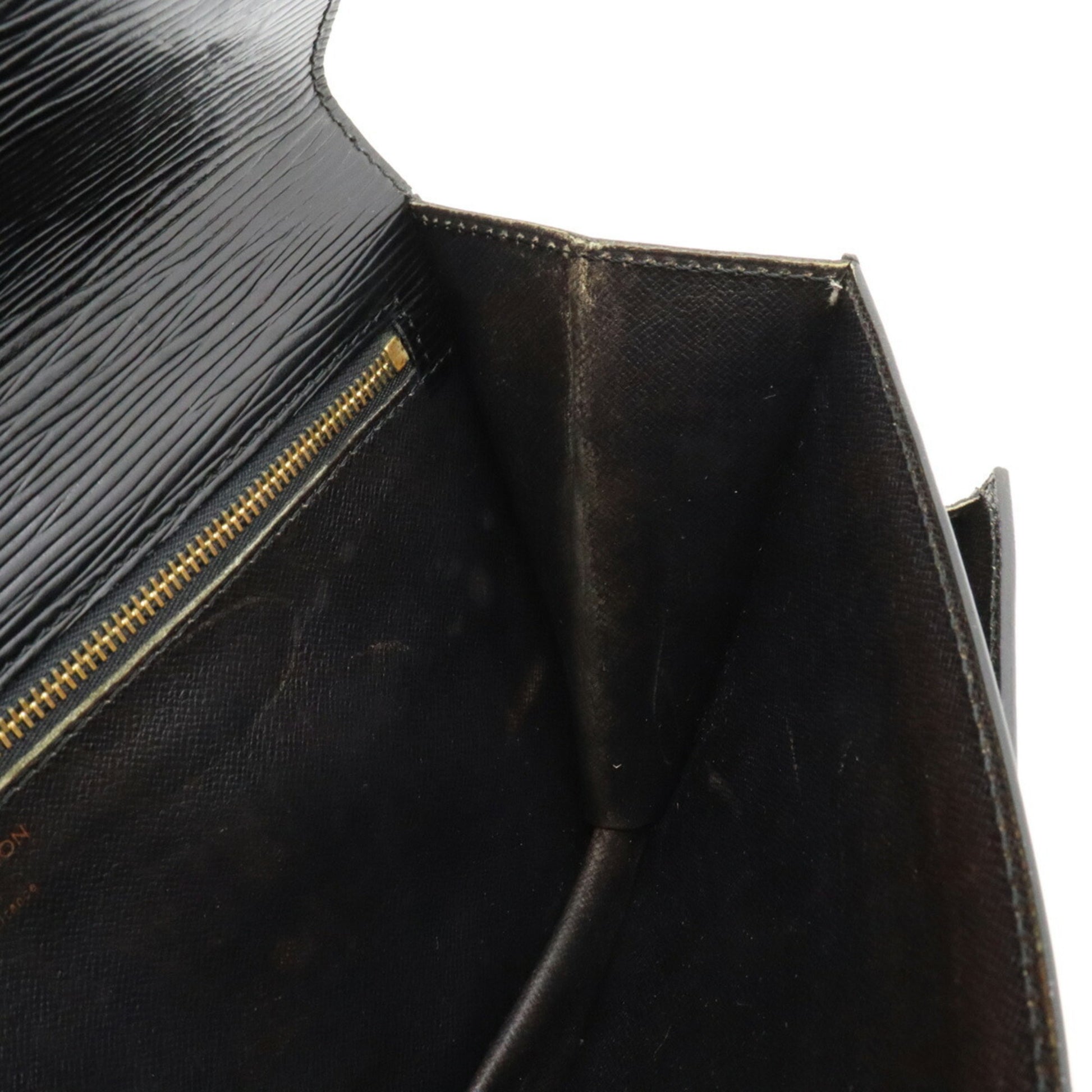 LOUIS VUITTON Louis Vuitton Epi Pochette Serie Dragonne Second Bag Noir  Black Key Missing M52612