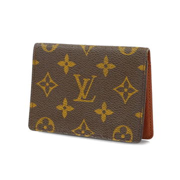 LOUIS VUITTONAuth  Monogram Porto 2 Cult Vertical M60533 Travel Pass Case