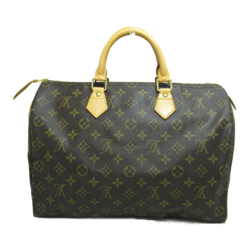 LOUIS VUITTON Speedy 35 Brown Monogram PVC coated canvas M41524