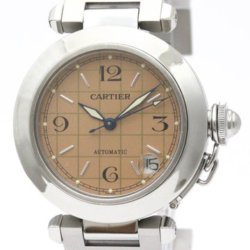 CARTIERPolished  Pasha C Steel Automatic Unisex Watch W31024M7 BF557189