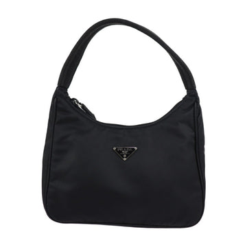 PRADA handbag MV519 nylon NERO black mini bag one shoulder triangle logo plate