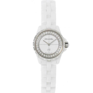 CHANEL J12 XS H5237 Ladies Watch Diamond Bezel White Ceramic Quartz