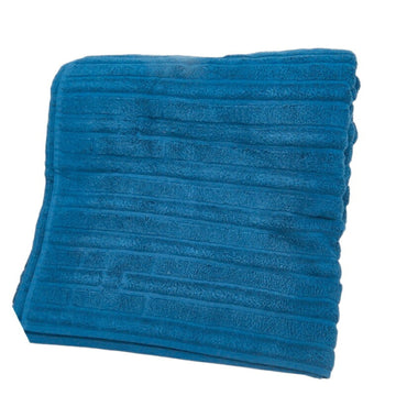 HERMES beach towel blue cotton ladies