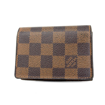 LOUIS VUITTON[3yc2500] Auth  Business Card Holder Damier Envelop Cult de Visit N62920