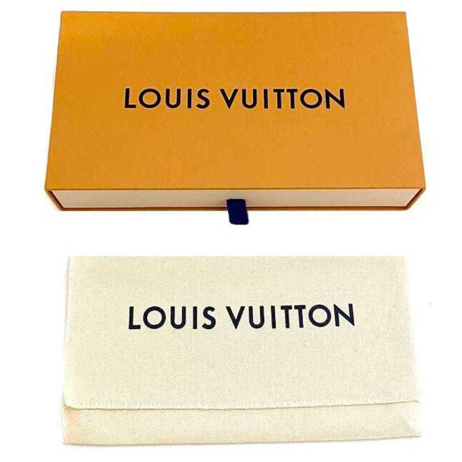 Louis Vuitton Long Wallet Portefeuille Brother Black Gray Monogram Eclipse  M61697 Canvas TA2117 LOUIS VUITTON Vertical LV Fold 16 Men's